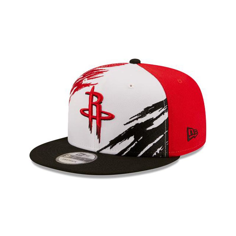 NBA Houston Rockets Splatter 9Fifty Snapback (EVJ4479) - Red New Era Caps